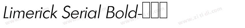 Limerick Serial Bold字体转换